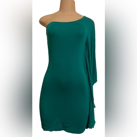 Express Green Teal One Arm Knit
Dress NEW without tag Size Xs - Picture 4 of 9